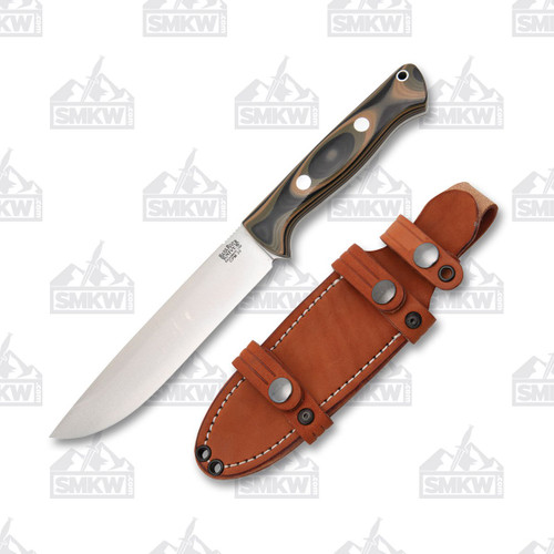 Bark River Bravo 1.5 LT Fixed Blade Knife Camo Rampless