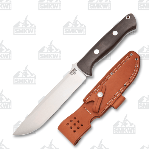 Bark River Bravo 1.5 Fixed Blade Knife Ramped A2 Blade Green Micarta