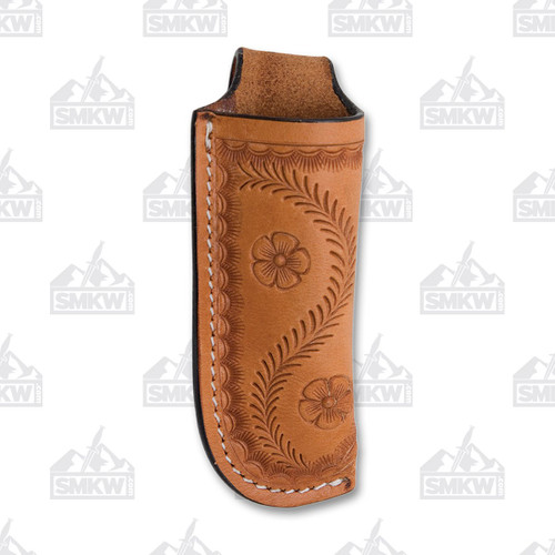 Western Fashion Light Oil Floral Vine Leather Sheath WFIK2