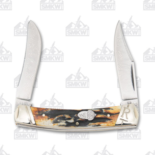 Rough Ryder Cinnamon Bone Stag Small Moose Folding Knife