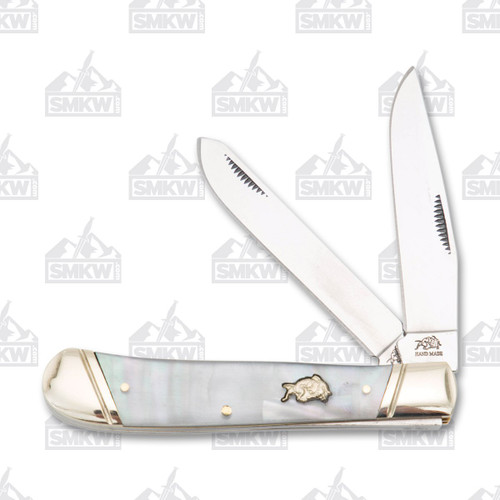 Bulldog Brand Mother of Pearl Trapper Folding Knife