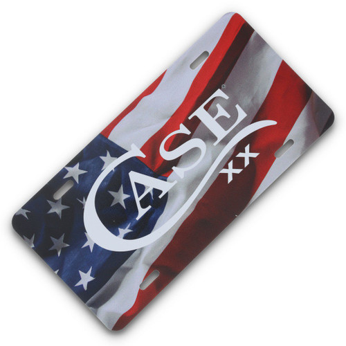 Case American Flag License Plate