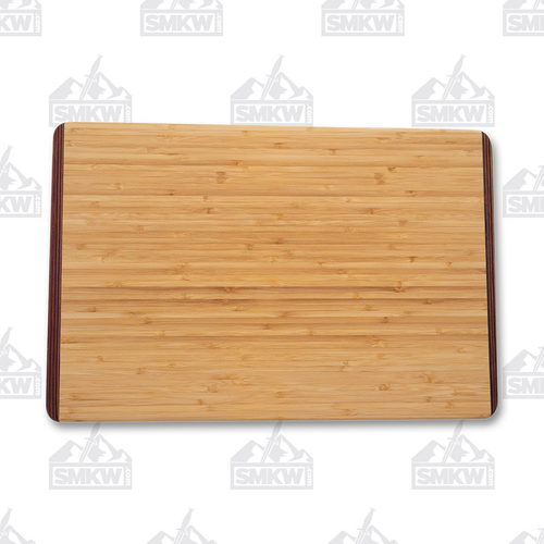 Island Bamboo 9" x 12" Rainbow Wood Bamboo Carving Board