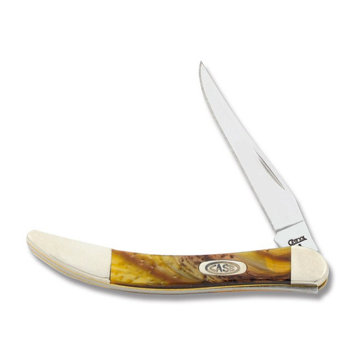 Case Butter Rum Corelon Small Texas Toothpick Folding Knife