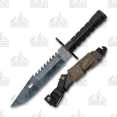 13' M9 Bayonet Survival Knife Smoky Haze Camo Blade