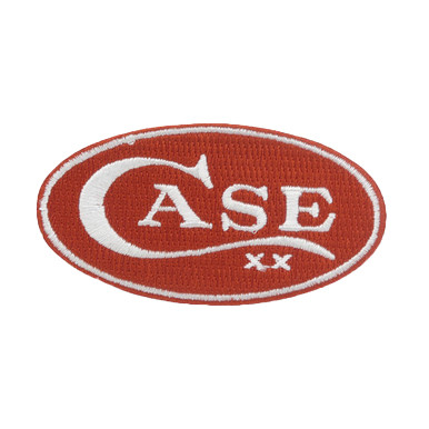Case Oval Patch-Red and White Logo 