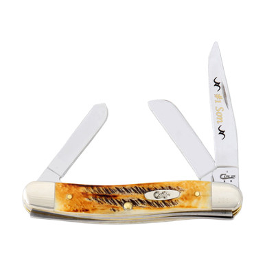 Case Medium Stockman Folding Knife Number One Son Stag