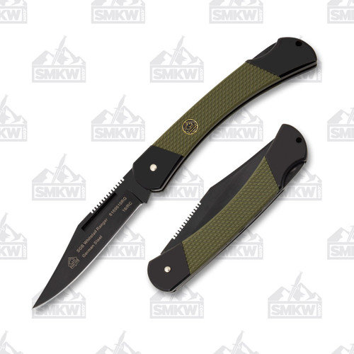 Puma SGB Whitetail Ranger Folding Knife 3.1in Clip Point OD Green