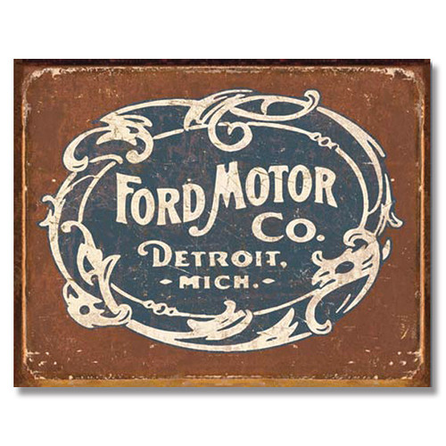 Ford Historic Logo Tin Sign