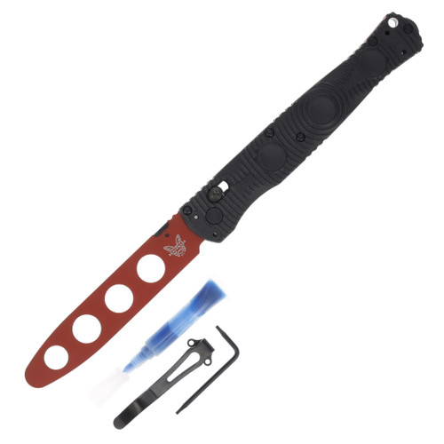 Benchmade Folding Knife Black Red Trainer