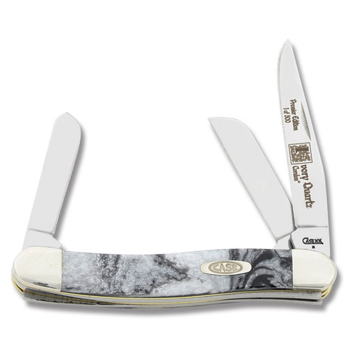 Case XX Ivory Quartz Corelon Medium Stockman Folding Knife CA9318IQ