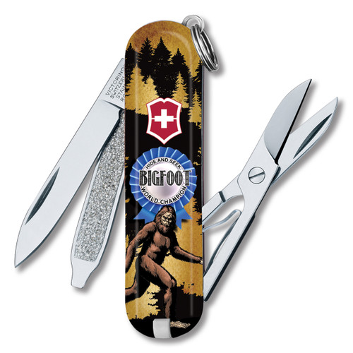 Victorinox Classic SD Swiss Army Knife Bigfoot Hide and Seek Champ SMKW Special Deisgn