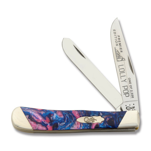 Case XX Slant Bolster Lolly Pop Corelon Trapper Folding Knife CAS9254LP