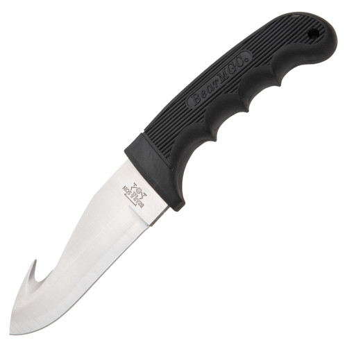 Bear & Son 444 Guthook Fixed Blade Knife 4in Satin Guthook