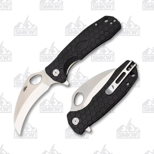 Honey Badger Claw Flipper Large Black Plain