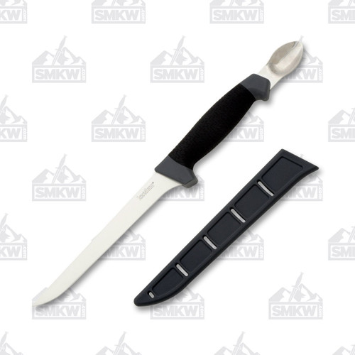 Kershaw Kitchen Knife With Spoon 7in Plain Edge GRN K Textured Rubber