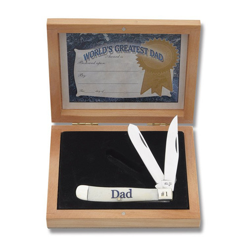 Frost Family Tradition World's Greatest Dad Bone Trapper Folding Knife