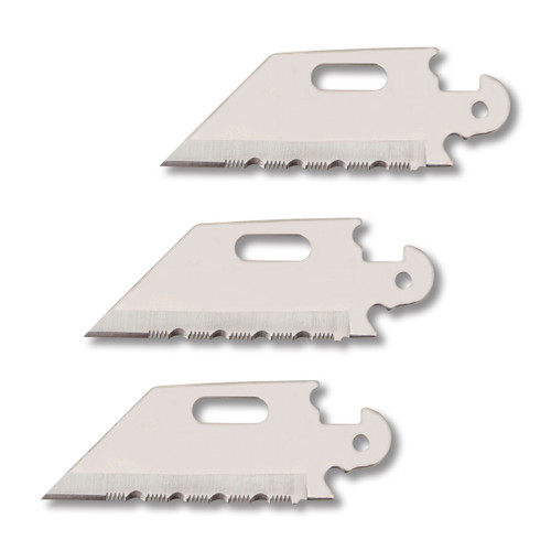 Cold Steel Click N Cut Replacement Blade 2.5in Serrated Utility 3 Pack
