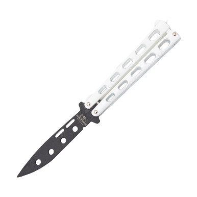 Bear & Son Balisong Trainer White Carbon