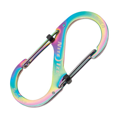Nite Ize S-Biner SlideLock #4 Spectrum | Stainless Steel Locking Clip