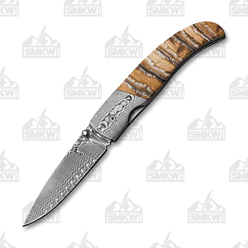 Browning Storm Front Damascus Mammoth Tooth Folder