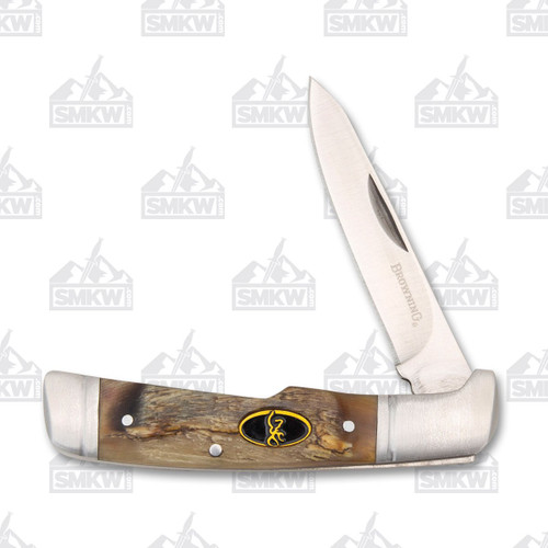 Browning Joint Venture Folding Knife Sheep Horn