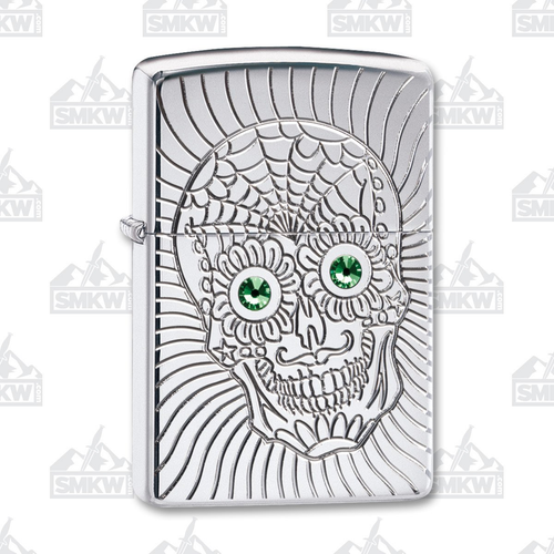 Zippo Sugar Skull Armor Lighter