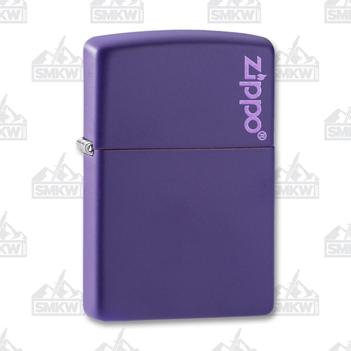 Zippo Classic Logo Purple Matte Lighter