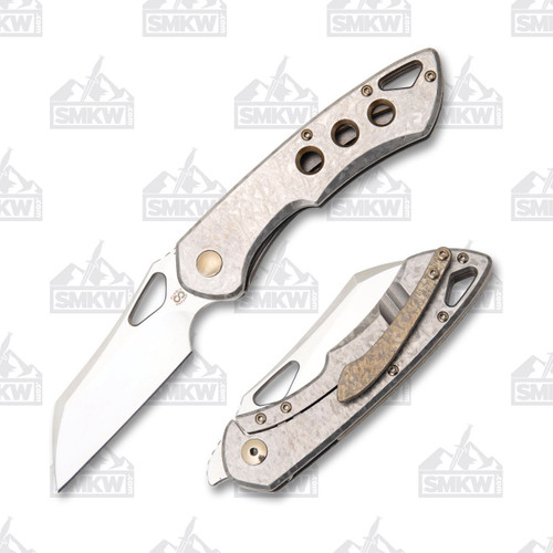 Olamic Cutlery WhipperSnapper Wharncliffe Frosty Finish Bronze Accents