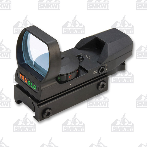 Truglo Open 1x 34mm Illuminated 4 Pattern Red/Green Black Finish TG8360B