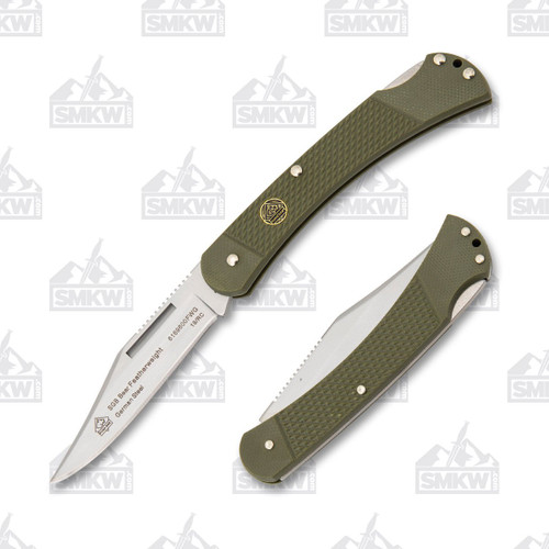 Puma SGB Bear Featherweight Green G-10 Folding Pocket Knife