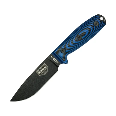 ESEE Knives ESEE-4 Fixed Blade Blue-Black 3D G10 - Black Drop Point ESEE4PB008