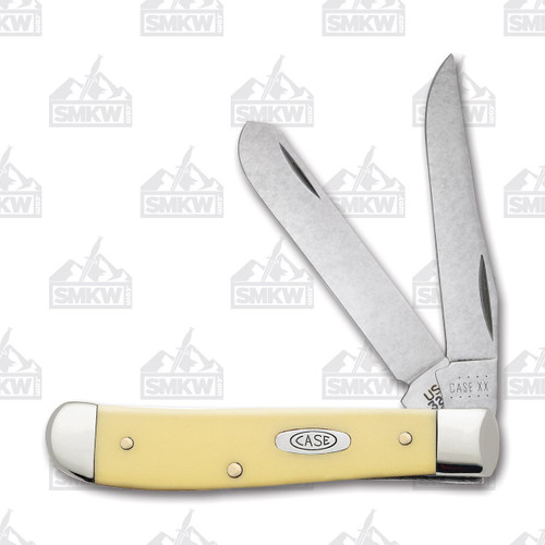 Case Yellow Synthetic Carbon Steel Mini Trapper Folding Knife