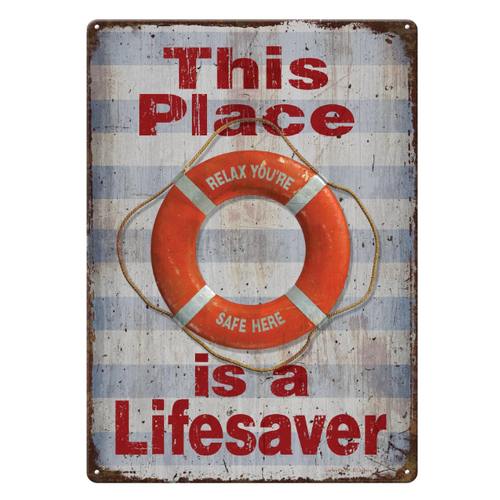 Lifesaver Tin Sign