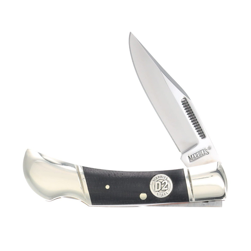 Marble's D2 Black Canvas Micarta Folding Knife