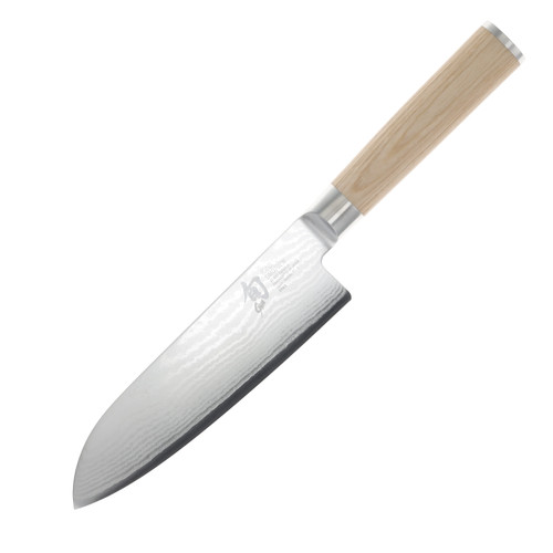 Shun Classic Santoku Knife Blonde 7 Inch Plain Polished Santoku SDM0702W