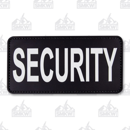 5ive Star Gear Morale Patch Security 6"x3" Black White