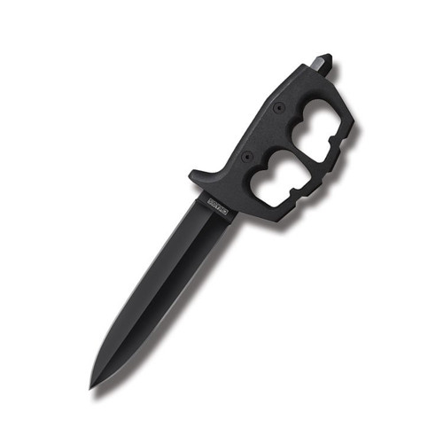 Cold Steel Chaos Double Edge Fixed Knife 7.5in Plain Black Spear Point