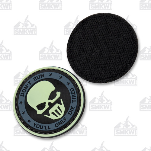 5ive Star Gear Morale Patch Glow-In-The-Dark Dont Run Youll Only Die Tired Ghost