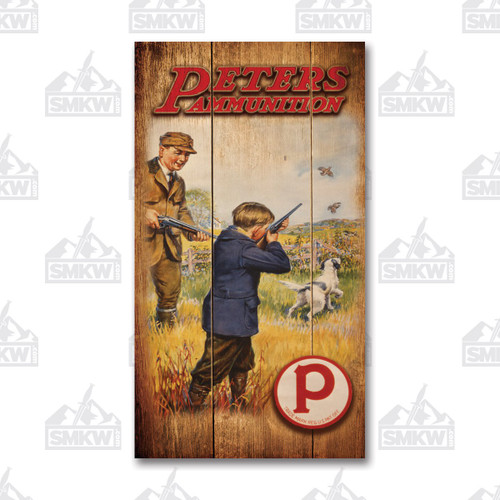 Remington Peters Ammunition Wood Sign