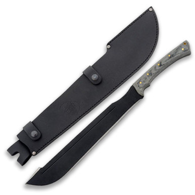 Condor Discord Machete Gray Micarta 17.52in Black Blade