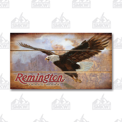 Remington Bald Eagle Wood Sign