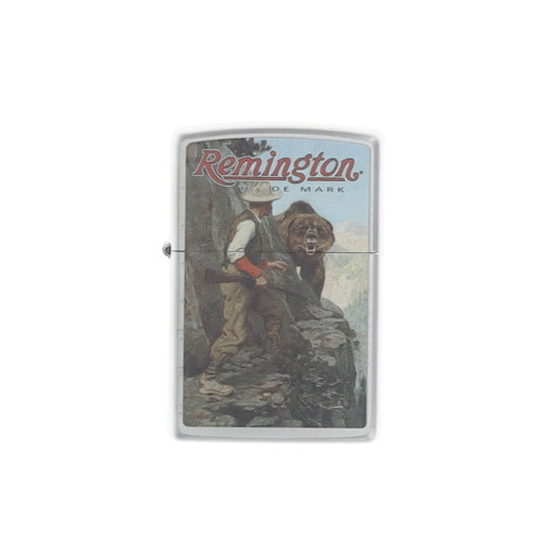 Zippo Lighter Remington The Right of Way Satin Chrome ZPR413166