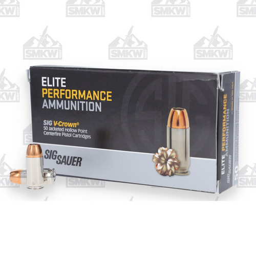 Sig Sauer V-Crown 45 ACP Ammunition 230 Grain JHP 50 Rounds