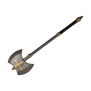 34" Foam Silver and Black Double Edge Axe