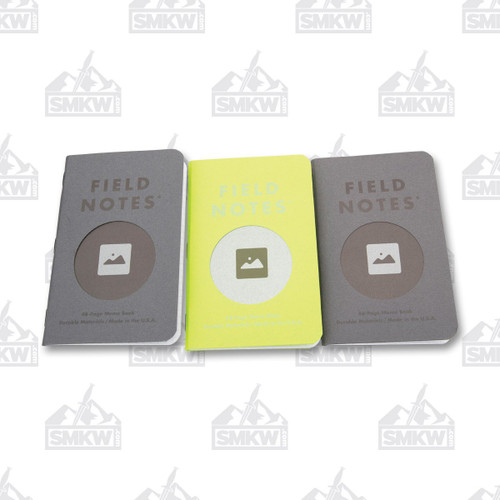 Field Notes Vignette 3-Pack Pocket Sized Memo Books