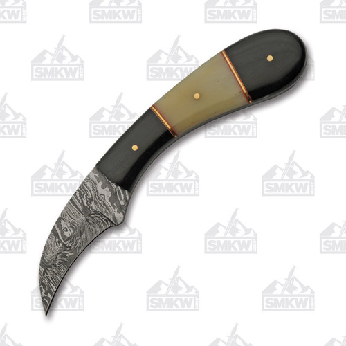 Horn & Bone Hawkbill Hunter Fixed Blade Knife