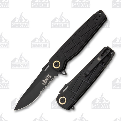 Elite Tactical Readiness Folding Knife Serrated