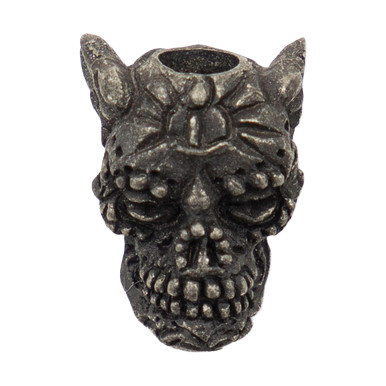 Schmuckatelli Aquilo Sugar Skull Black Ox Pewter