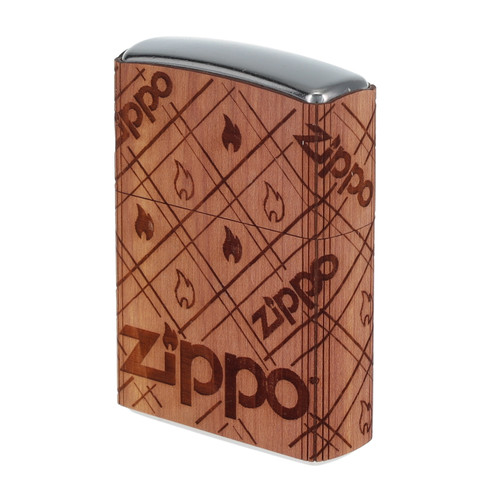 Zippo Woodchuck Cedar Logo Lighter